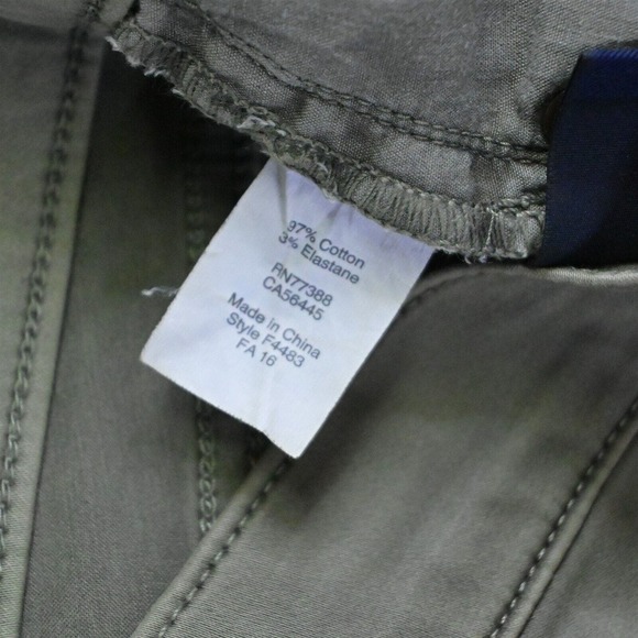 J.CREW 28 Skinny Olive Green Brushed Stretch Denim Jeans - Picture 4 of 7